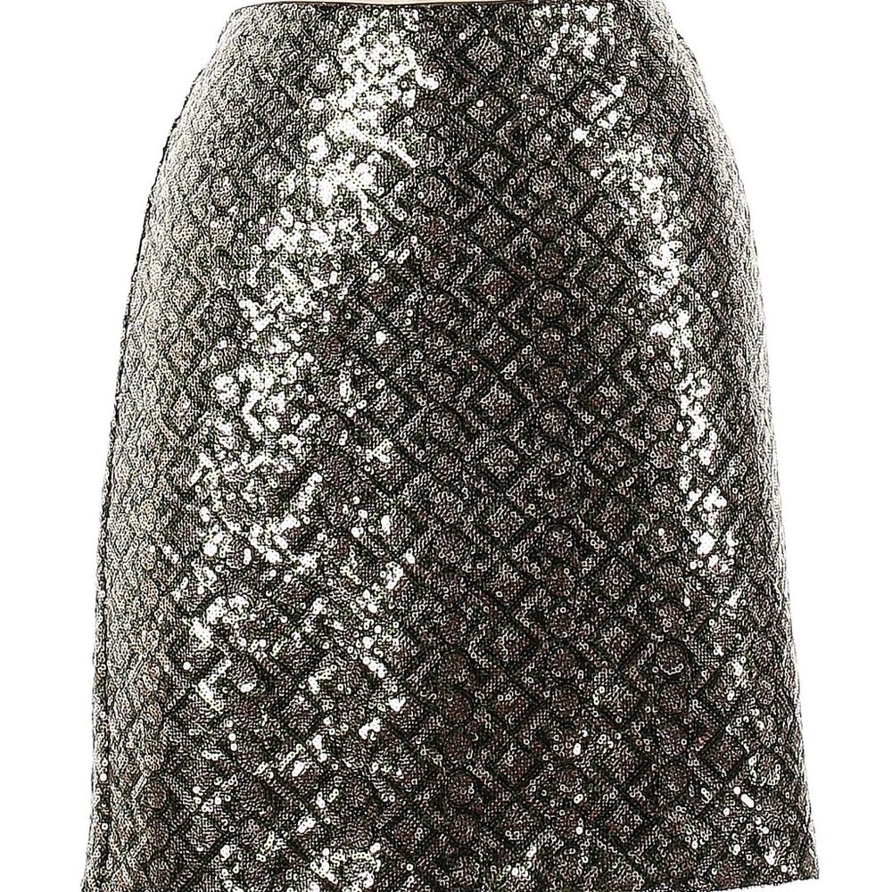 NWT Gold and Green sequin skirt Banana Republic holiday, 6